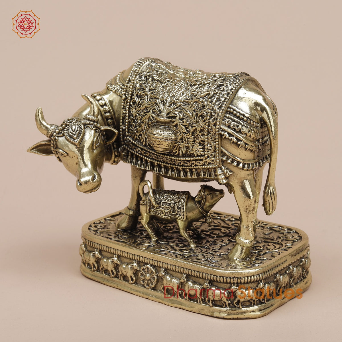 Brass Cow Calf Fine 4.5”