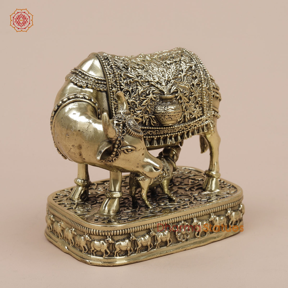 Brass Cow Calf Fine 4.5”