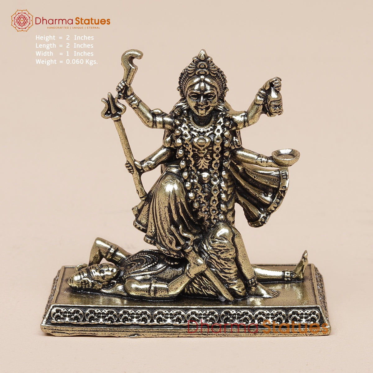 Brass Kaali Standing Fine 2”