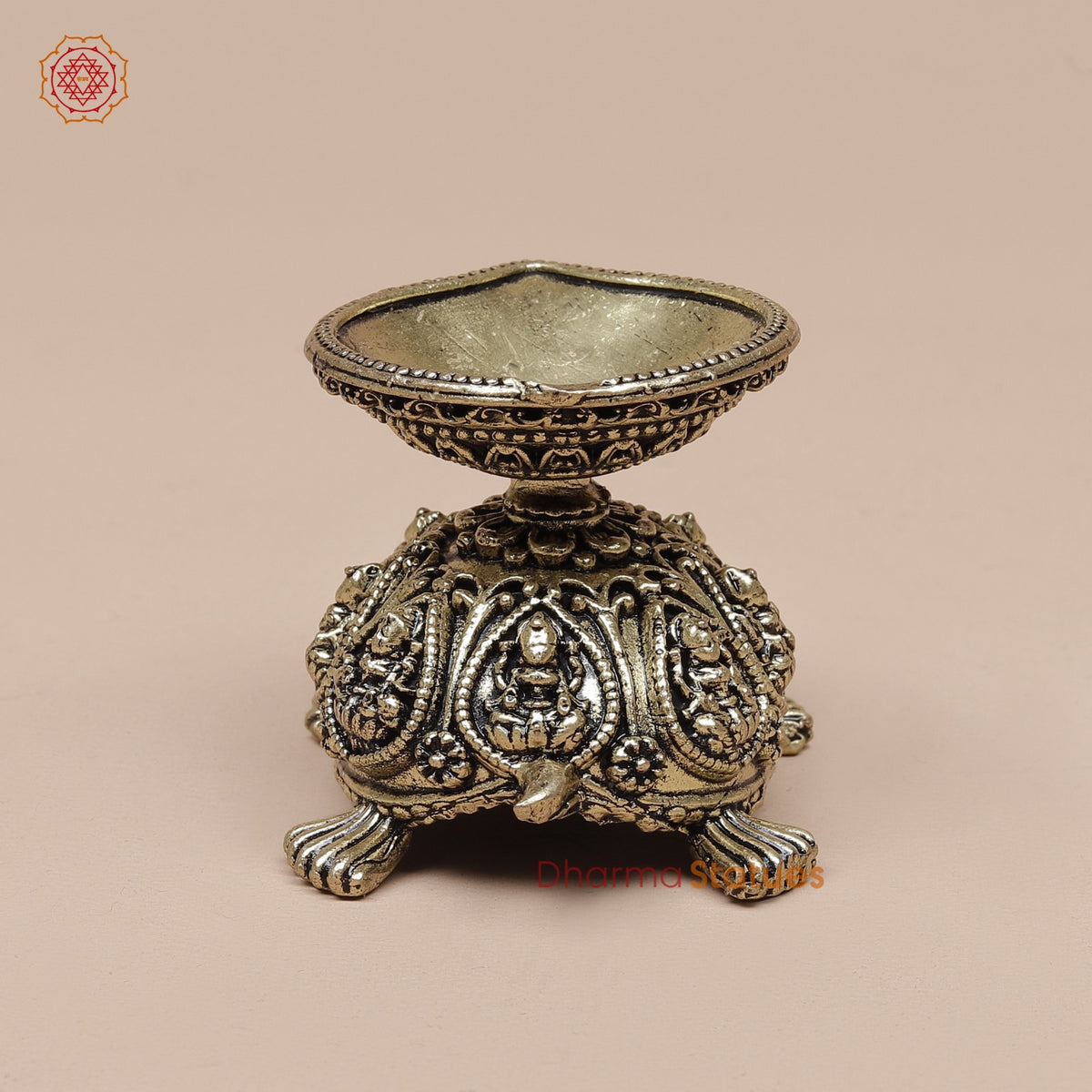Brass Tortoise Diya Fine 1.5”