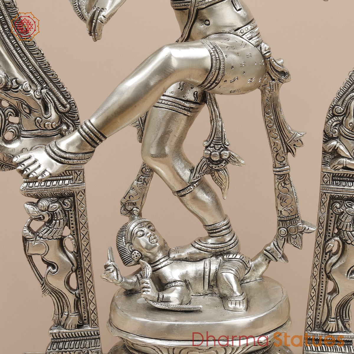 Brass Temple Natraj fine, Silver Finish  26”