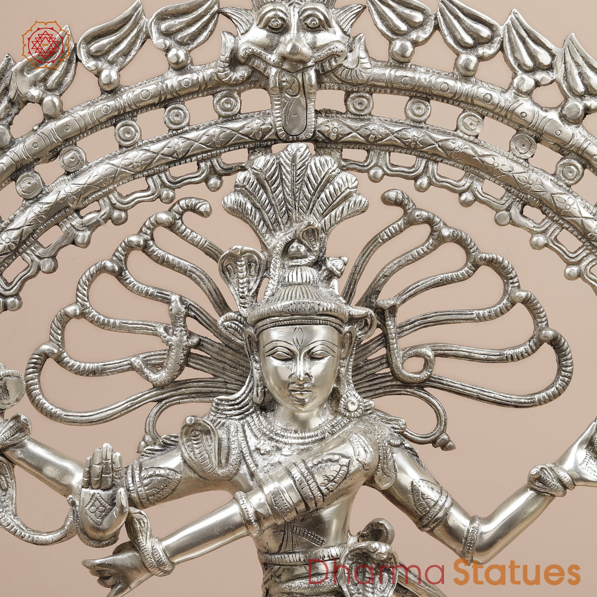Brass Natraj fine, Silver Finish  28”
