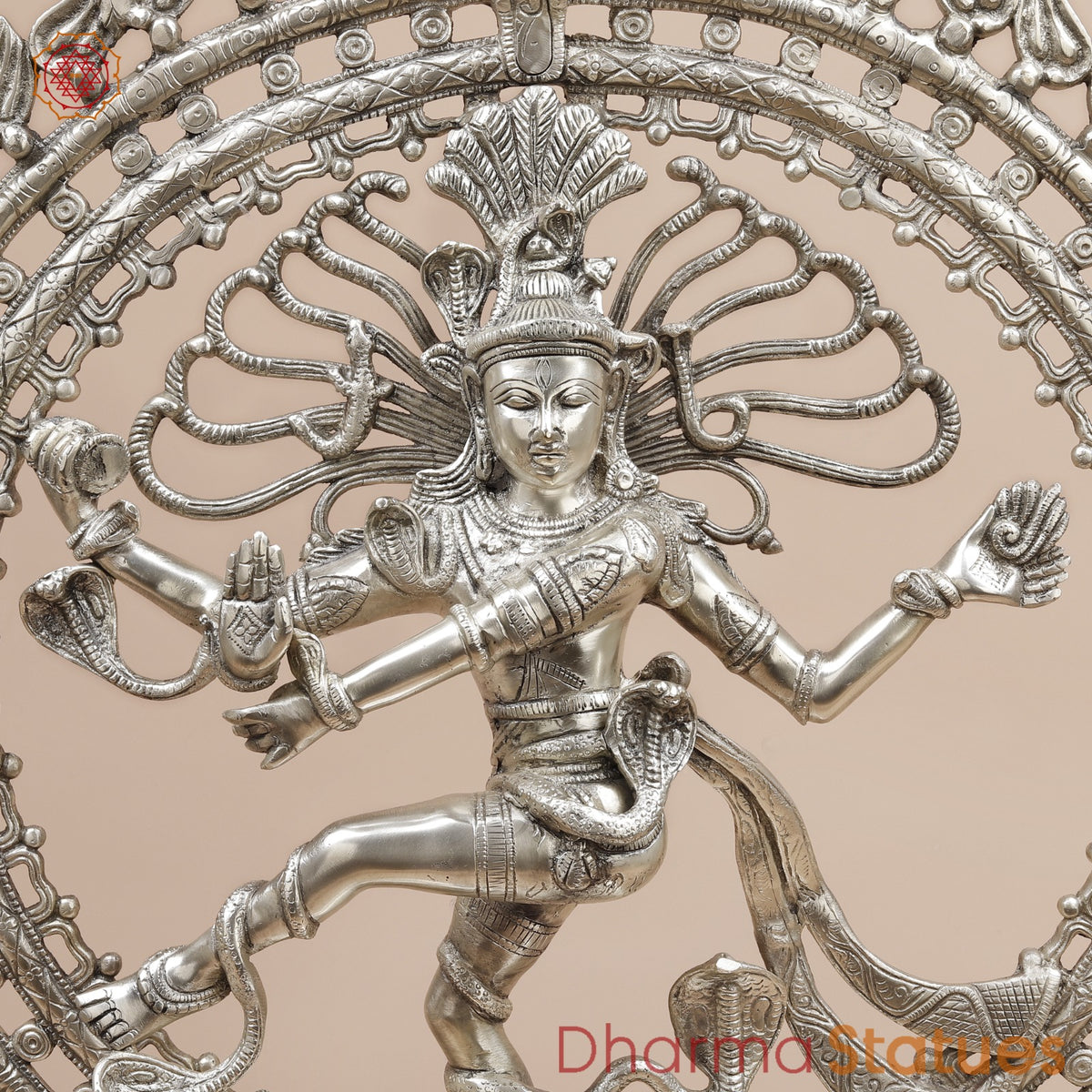 Brass Natraj fine, Silver Finish  28”