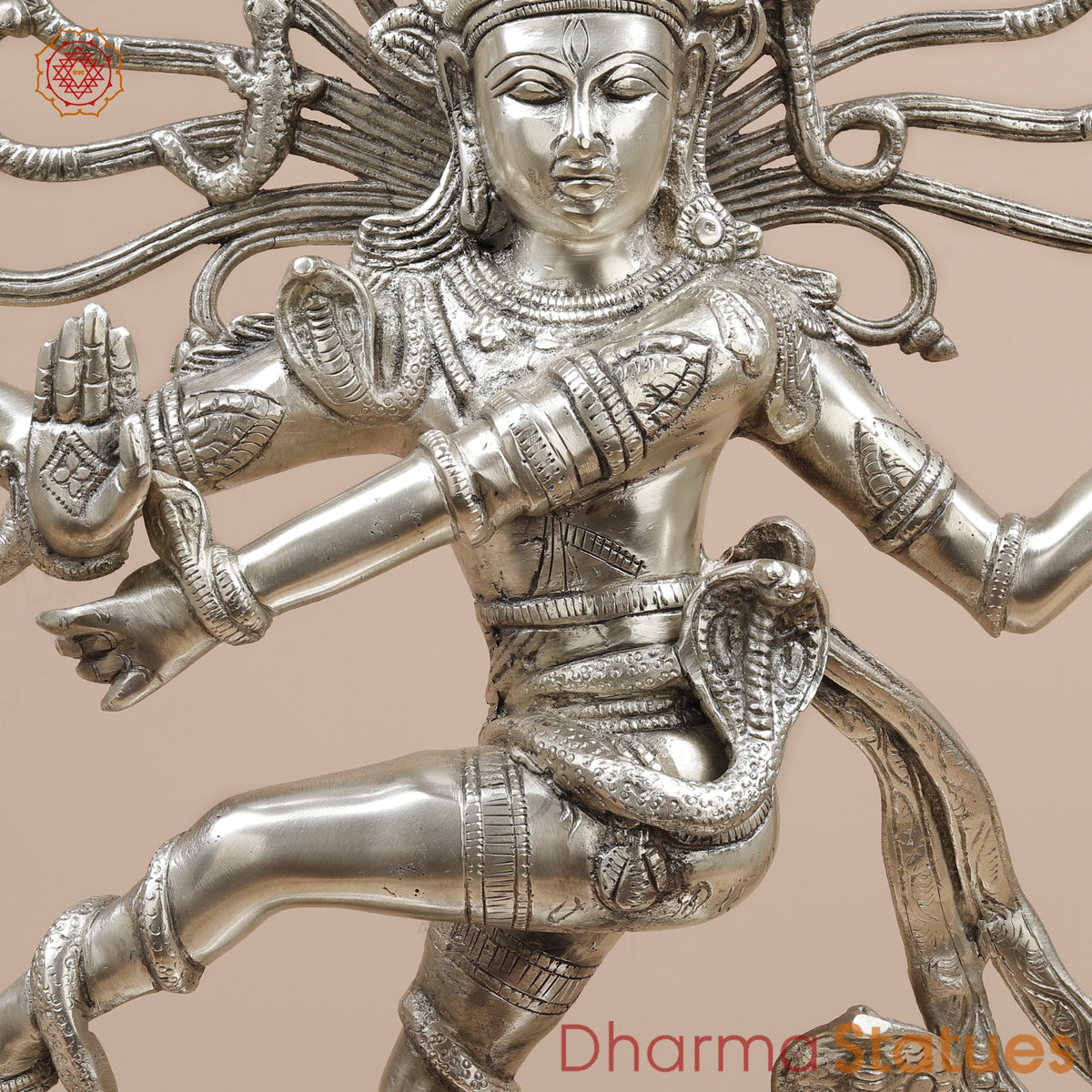 Brass Natraj fine, Silver Finish  28”
