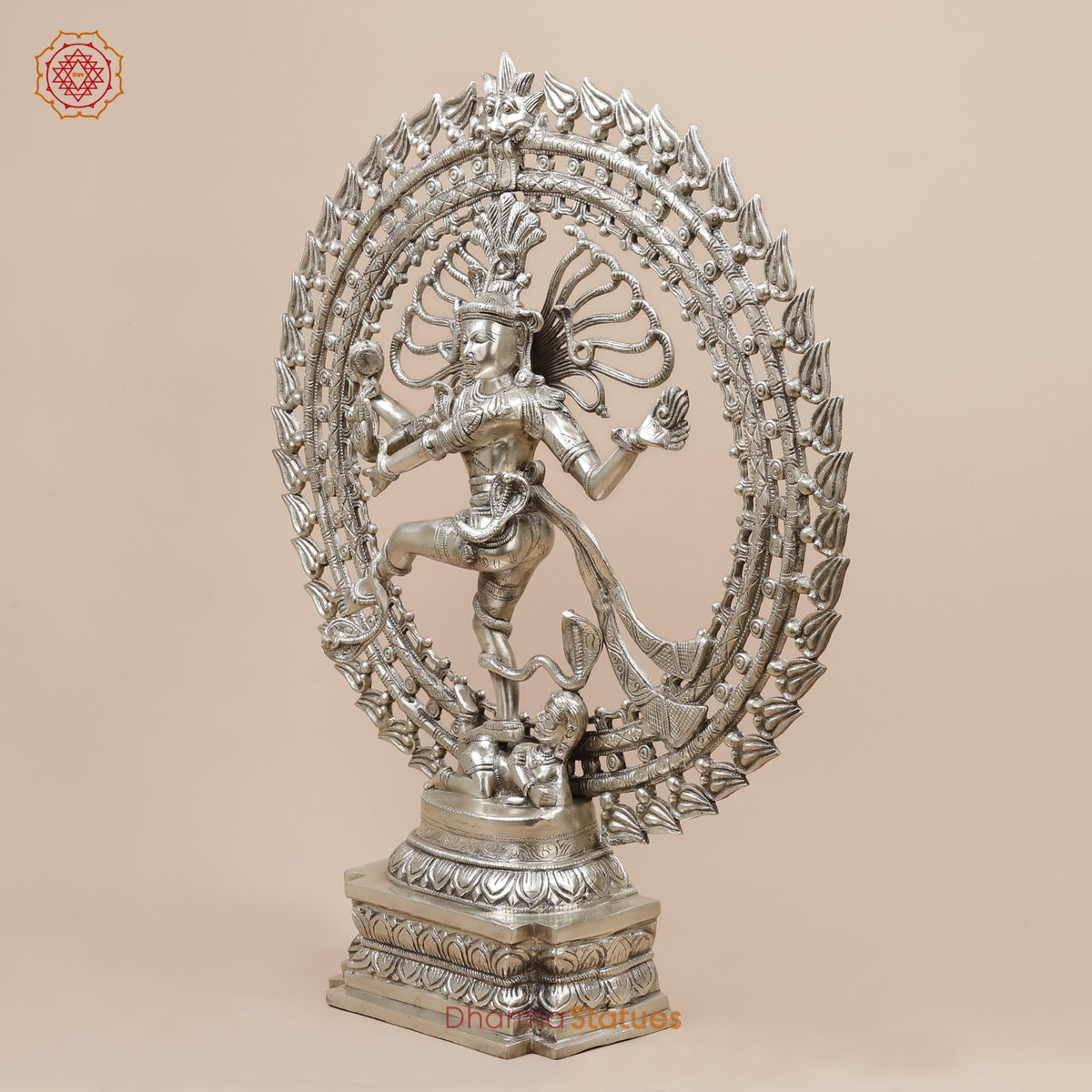 Brass Natraj fine, Silver Finish  28”