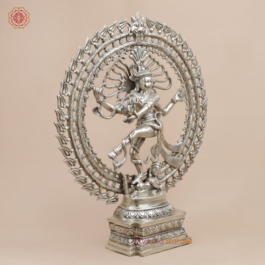 Brass Natraj fine, Silver Finish  28”