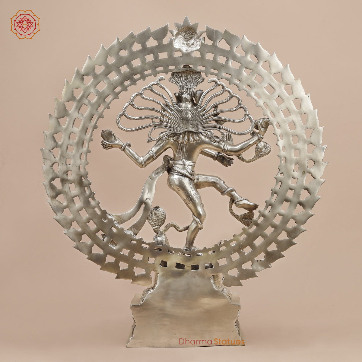 Brass Natraj fine, Silver Finish  28”