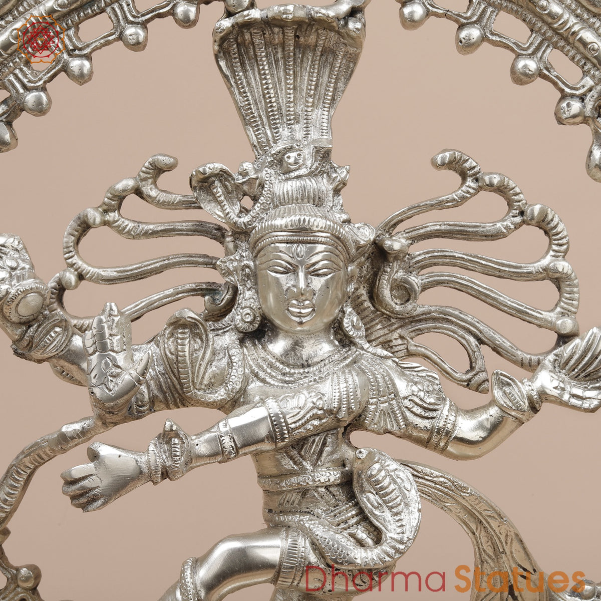 Brass Natraj fine, Silver Finish  20”