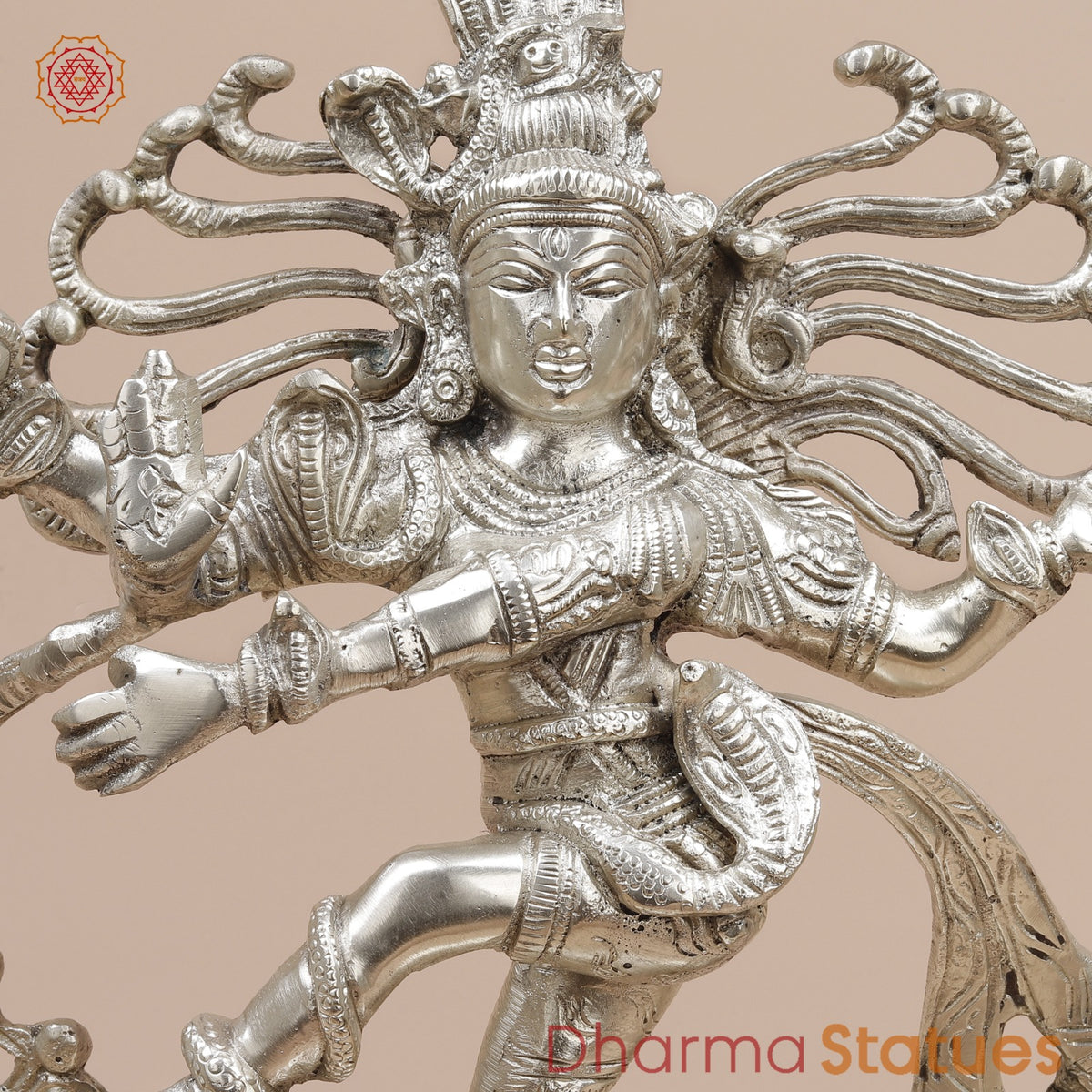 Brass Natraj fine, Silver Finish  20”