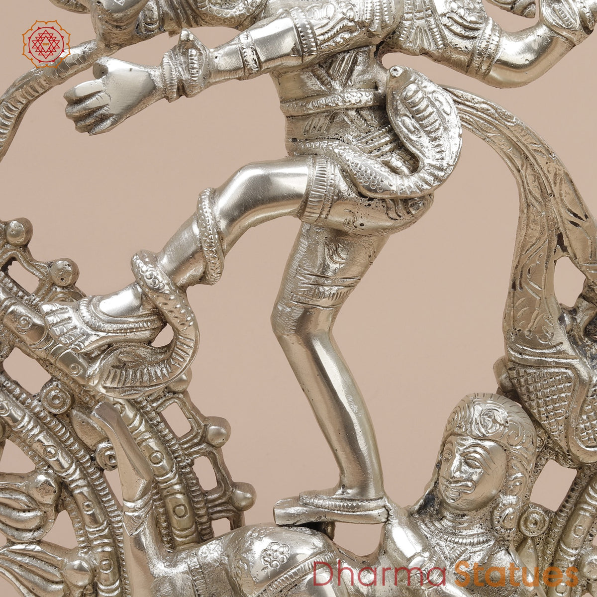 Brass Natraj fine, Silver Finish  20”
