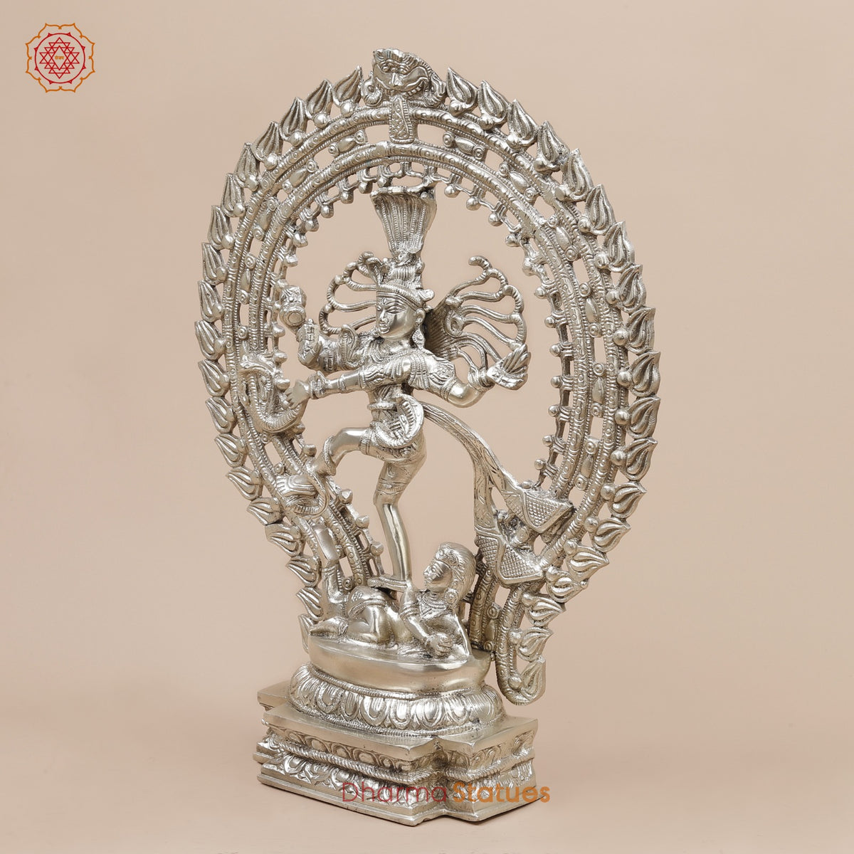 Brass Natraj fine, Silver Finish  20”
