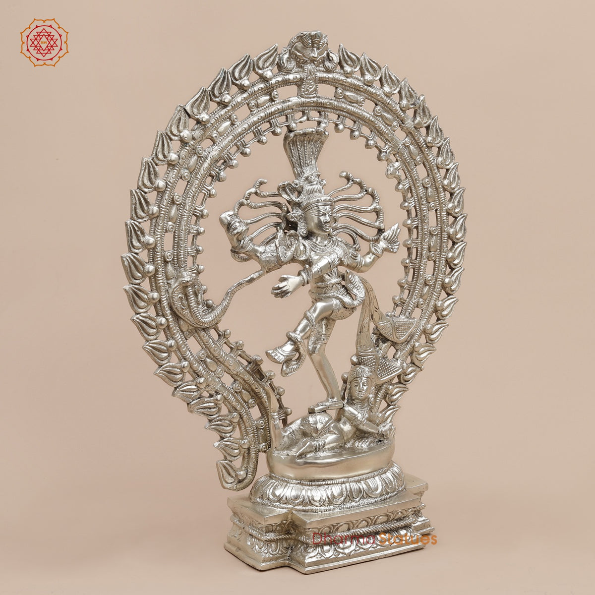 Brass Natraj fine, Silver Finish  20”