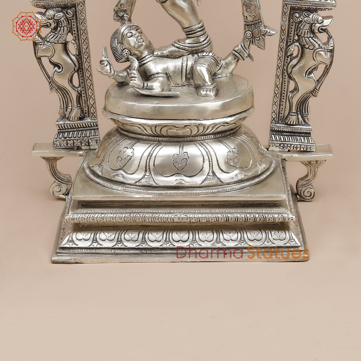 Brass Temple Natraj fine, Silver Finish  26”