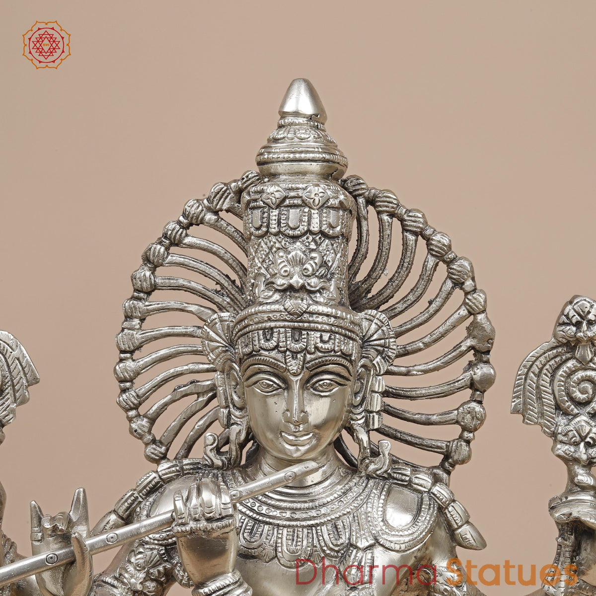 Brass Venugopal Krishna Fine, Silver coated 23”