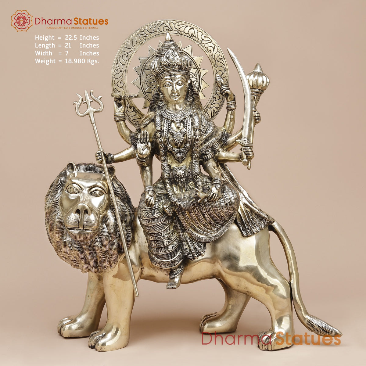 Brass Durga Fine, Smooth finish 23”