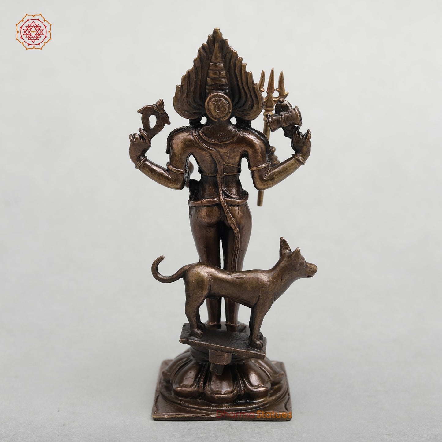 Copper Bhairo Standing Fine 5.5”