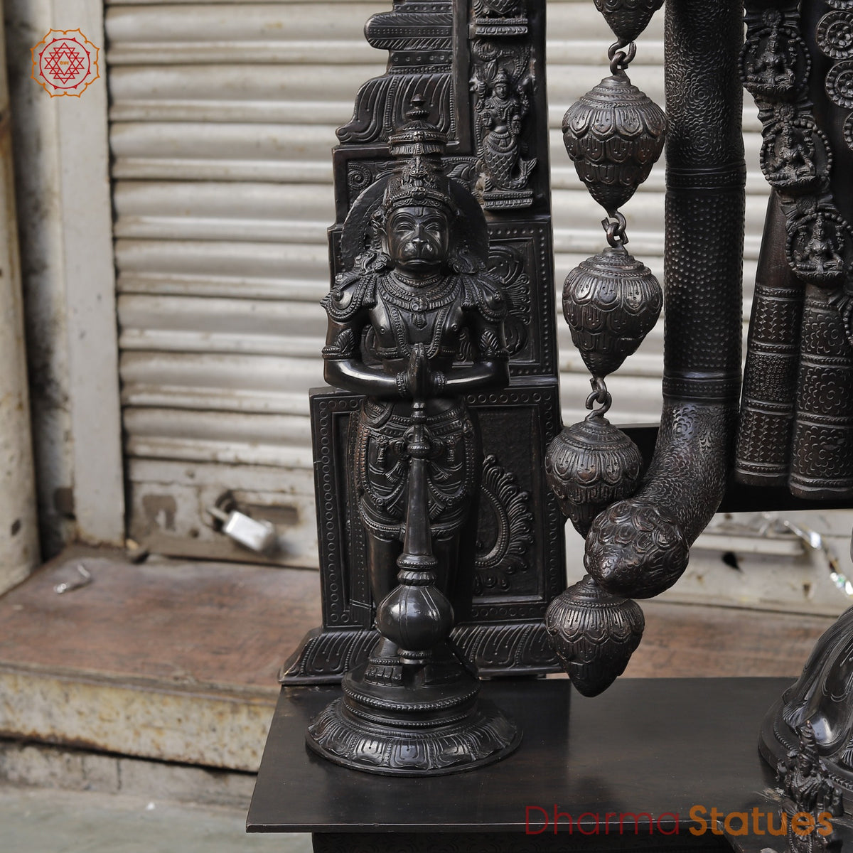Bronze Tiruapti Balaji Fine with Dhanlakshmi and Arch, Natural Bronze Finish 70”