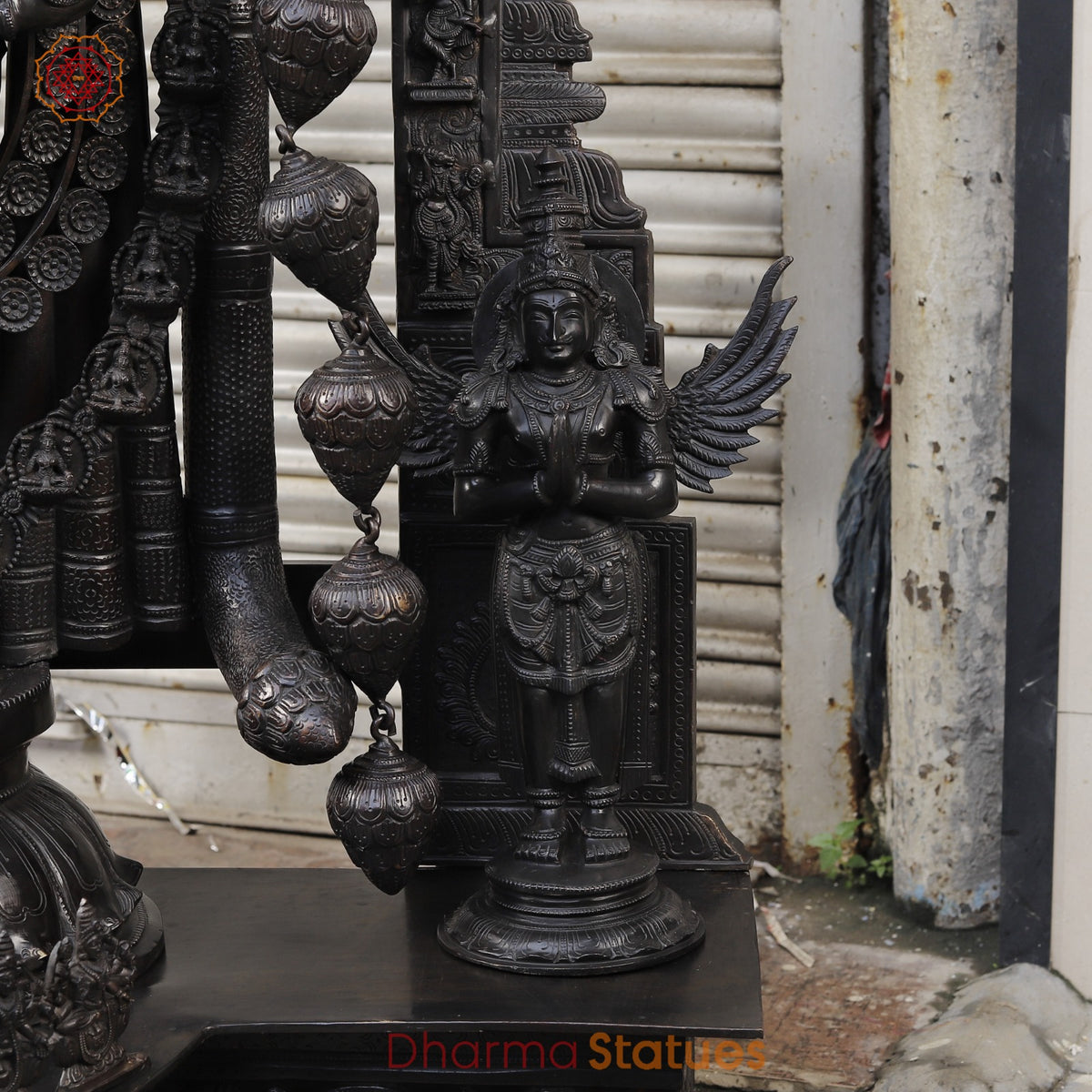 Bronze Tiruapti Balaji Fine with Dhanlakshmi and Arch, Natural Bronze Finish 70”