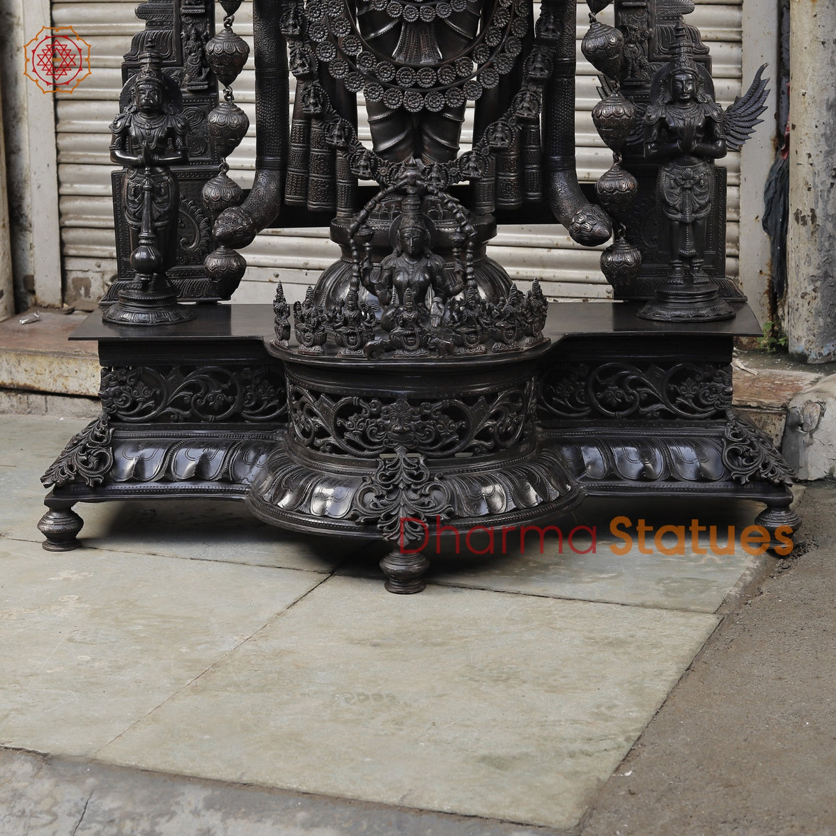 Bronze Tiruapti Balaji Fine with Dhanlakshmi and Arch, Natural Bronze Finish 70”