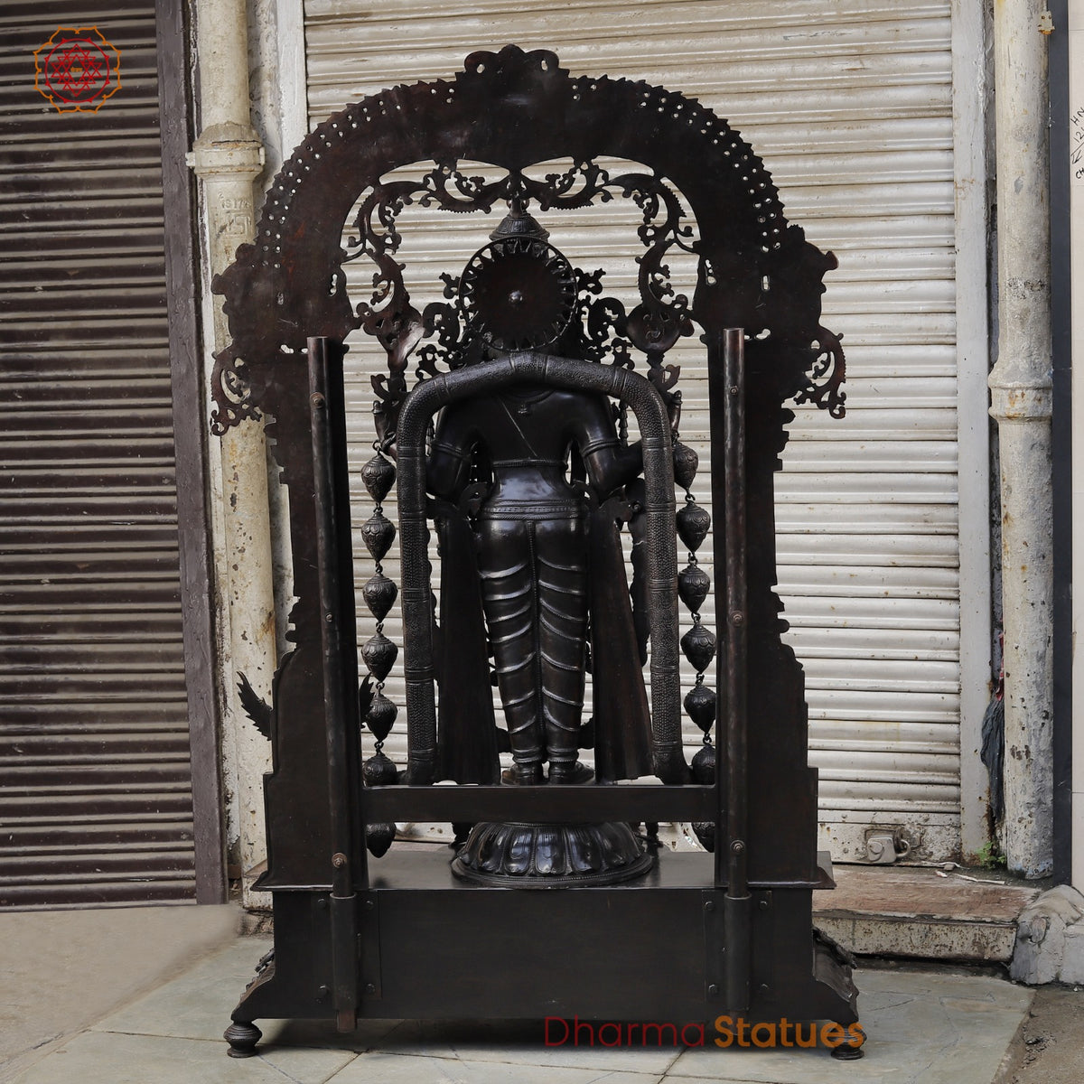 Bronze Tiruapti Balaji Fine with Dhanlakshmi and Arch, Natural Bronze Finish 70”