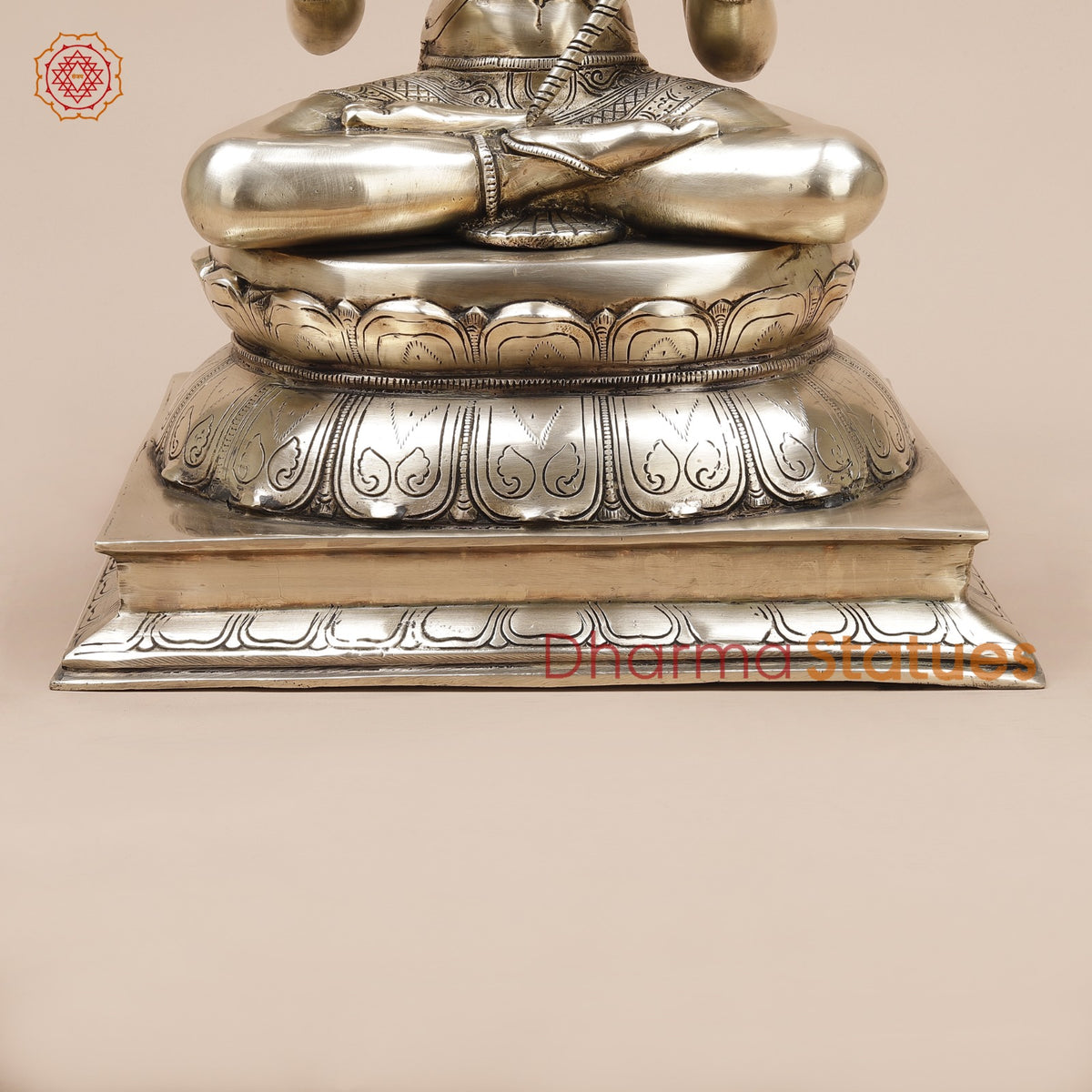 Brass Hanuman Ji seated Fine, Smooth Finish 19”